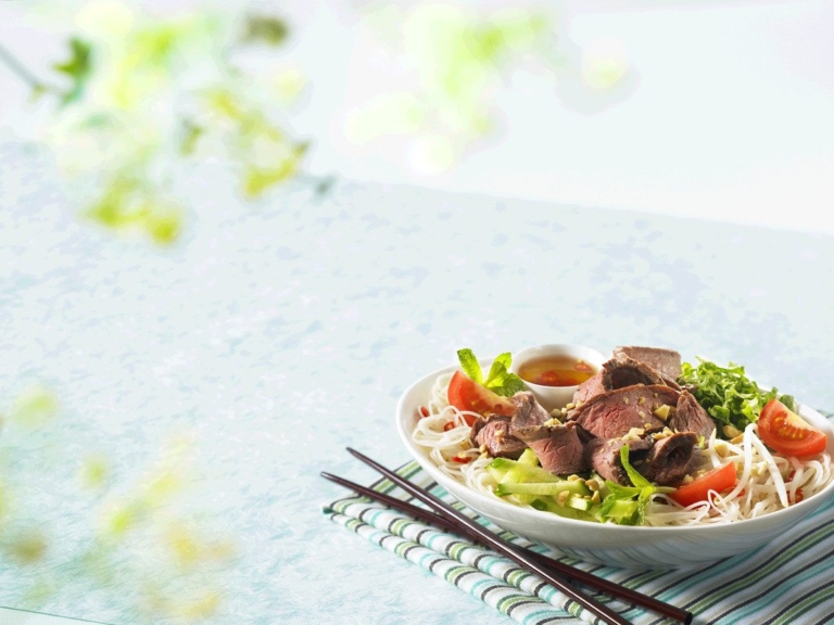 Vietnamese Flank Beef Steak with Noodle Salad