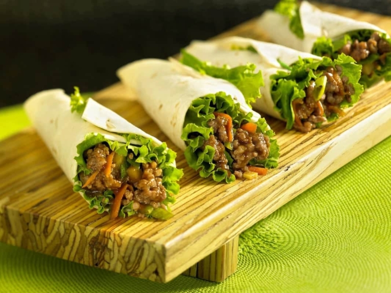 Asian Beef Tortilla Bites