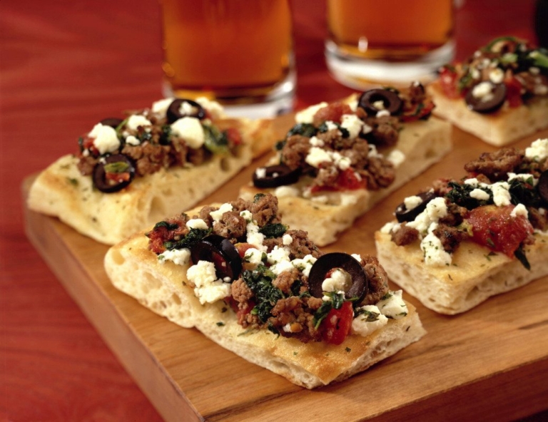 Greek Beef Bruschetta