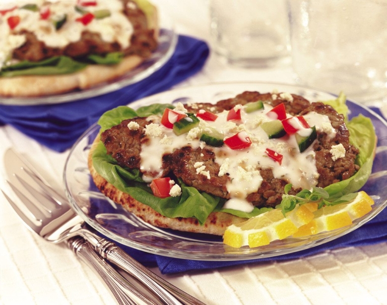 Greek Beef Steak Sandwich