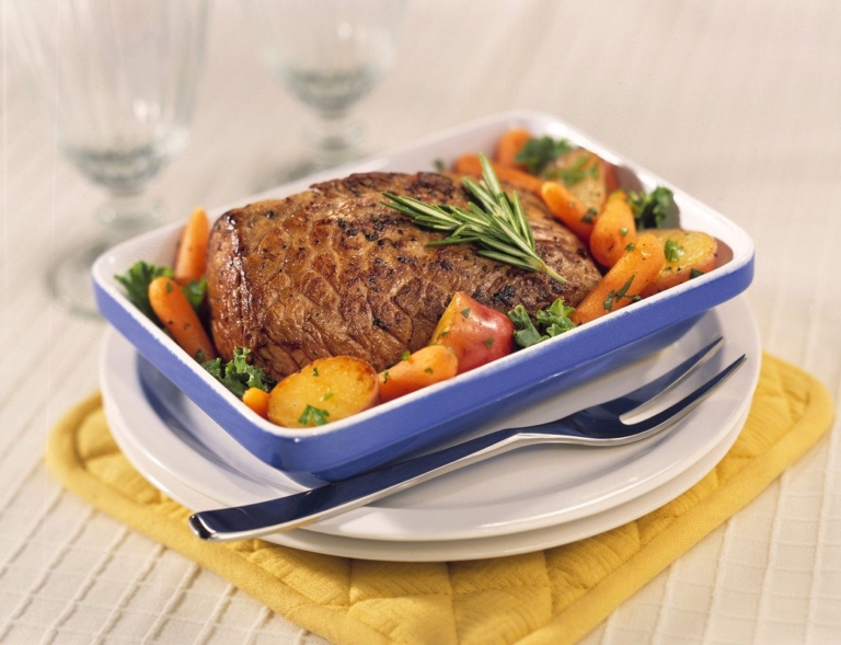 Rush-Hour Roast Beef Dinner
