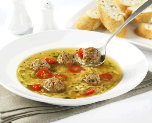 Italian Beef Meatball Soup