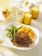 Beef Tenderloins with Peppercorn Sauce and Crispy Shallots
