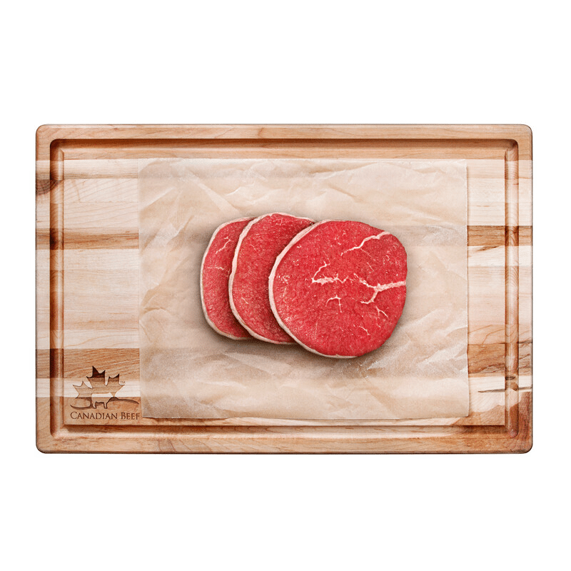 Raw, Eye of Round Marinating Steak” width=