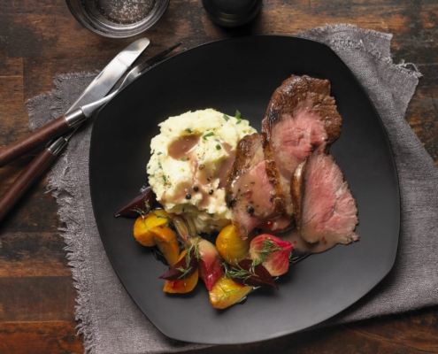 Canadian-Beef-Oven-Roast-with-Peppercorn-Wine-Sauce