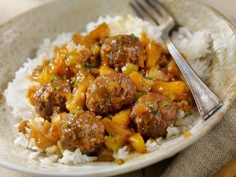 Classic Sweet and Sour Pineapple Meatballs Canadian Beef