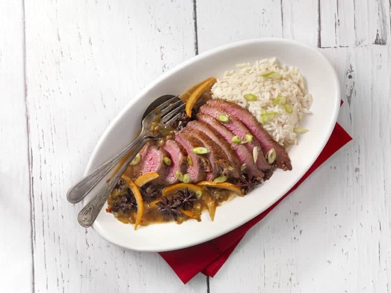 Oven Roasted Orange Beef Tri-Tip with Shanghainese Sauce
