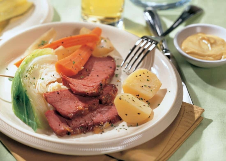 Corned Beef Dinner with Marmalade Glaze