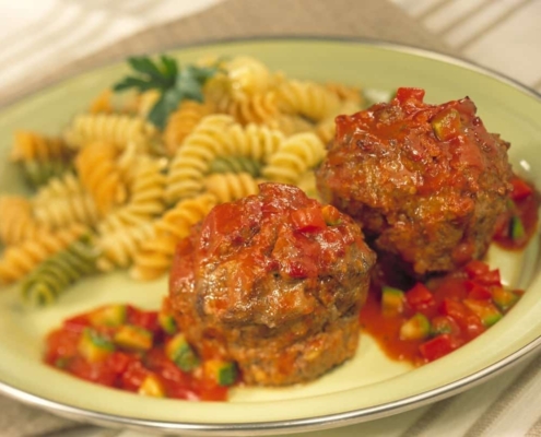 Muffin-Sized Pizza Beef Meat Loaves