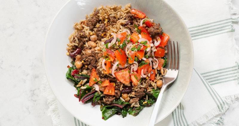Egyptian Rice Beef Bowl