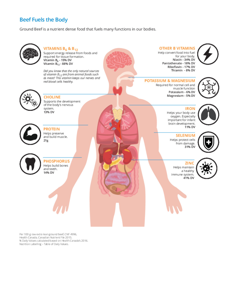 Nutrition Facts And Information About Canadian Ground Beef - Canadian 