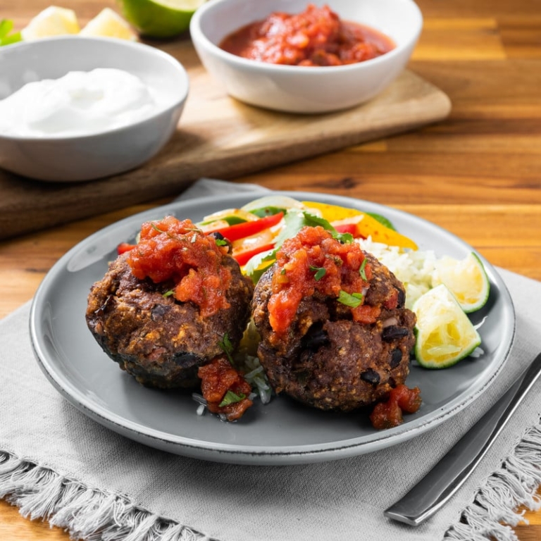 Big Batch Mini Mexican Meat Loaves