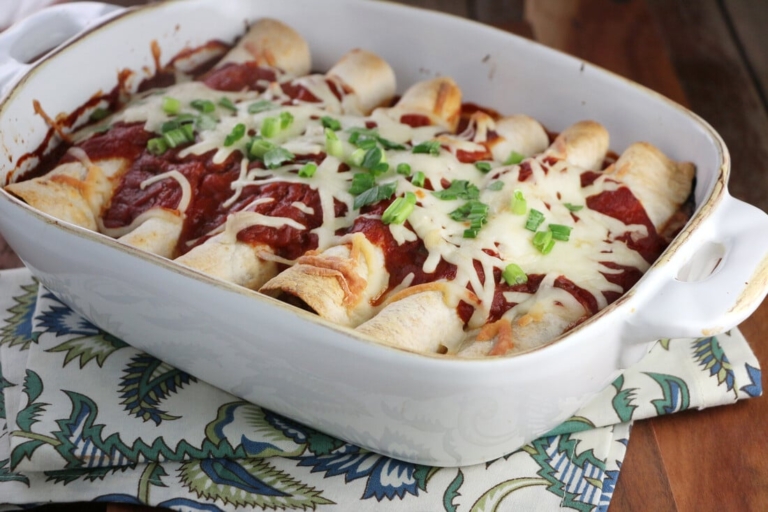 Classic Baked Beef Enchiladas