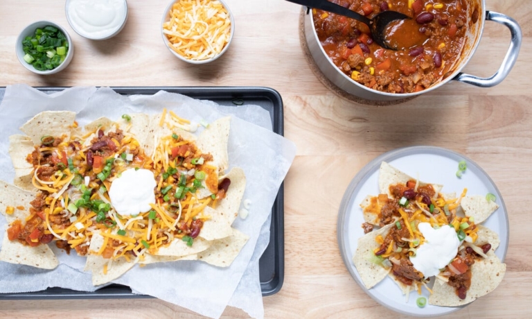 Beef Chili Nachos
