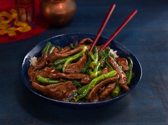 Stir Fried Beef And Gai Lan Chinese Broccoli Canadian Beef Canada Beef