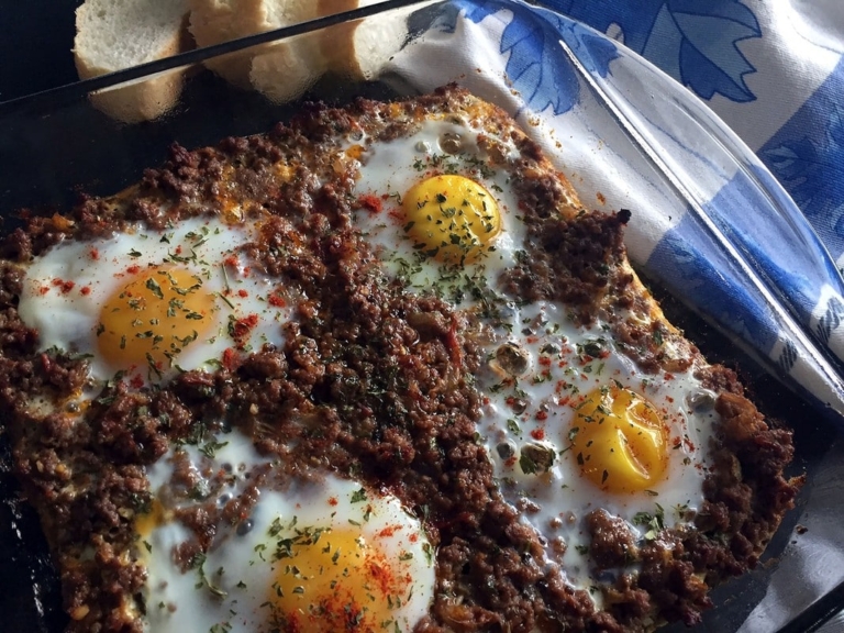 Mayai Mani (Beef and Egg Casserole)