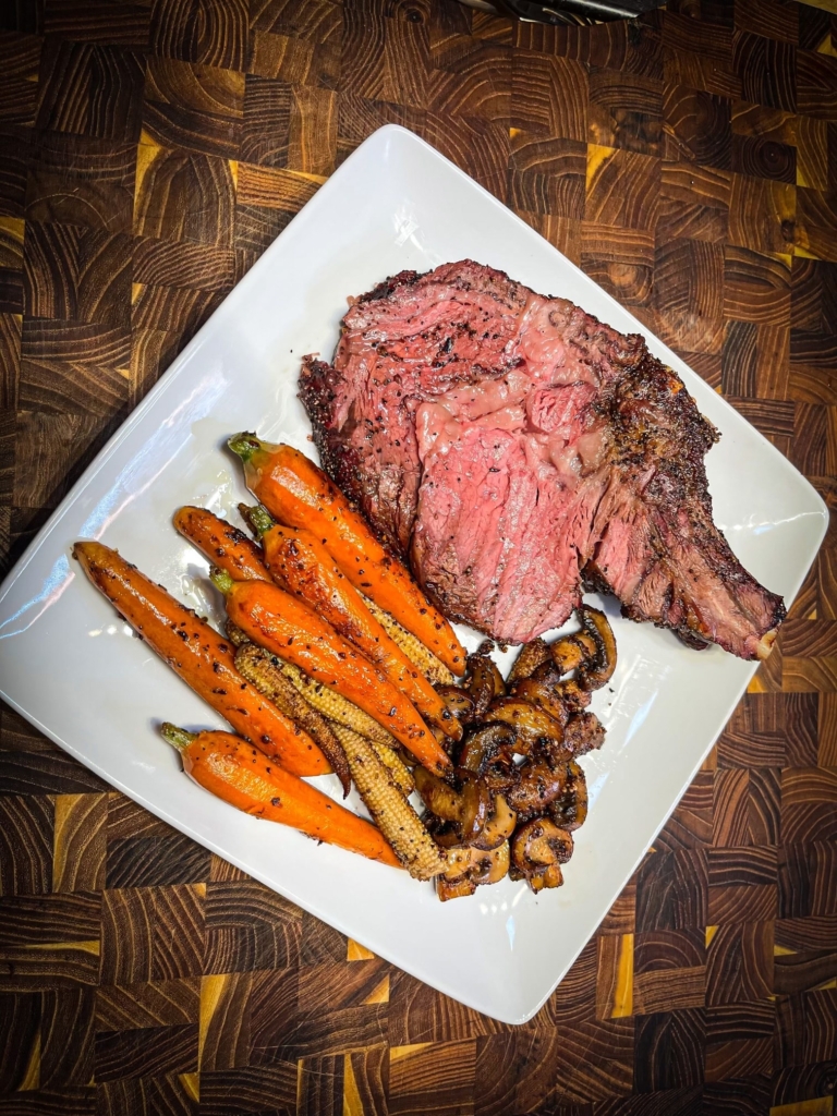 Charcoal-Grilled Prime Rib Beef Roast for Two - Canadian Beef | Canada Beef