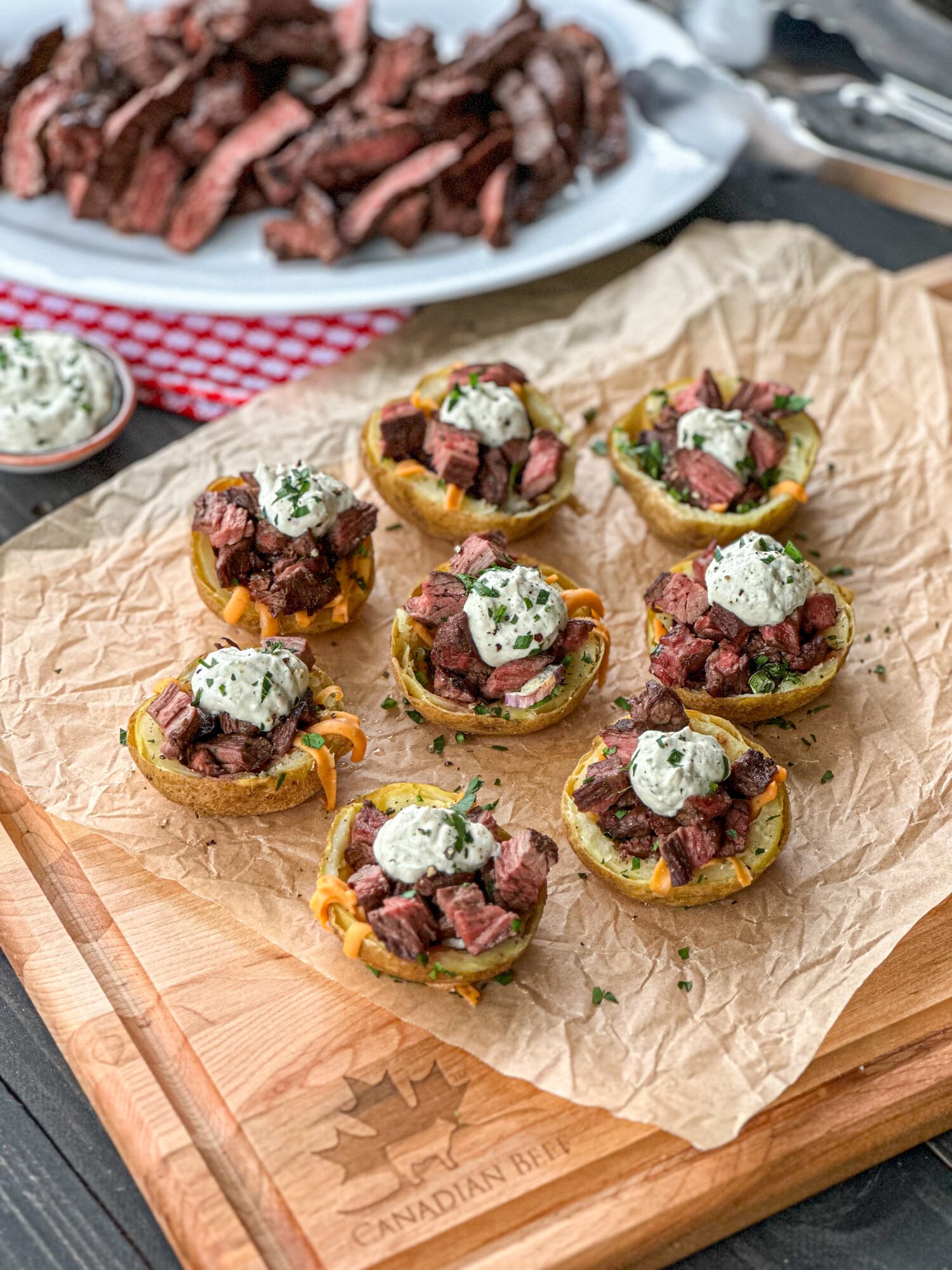 Loaded Steak Potato Skins - Canadian Beef | Canada Beef