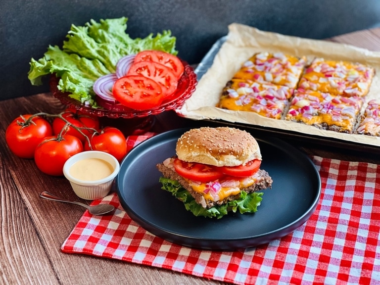 Sheet Pan Ground Chuck Burgers